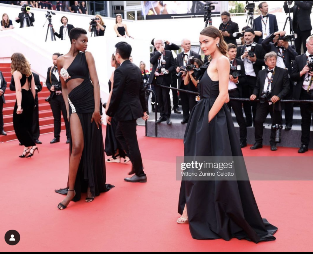 Maria Borges and Bambi Northwood_Cannes 2022 in Pinko